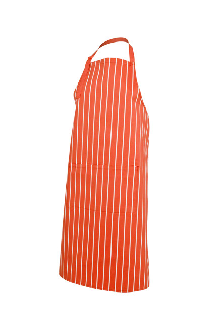 Bib Striped Apron with Pocket (6 Colours)